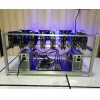 Mining Frame 8 GPU Miner Case in alluminio impilabile Mining Rig Case