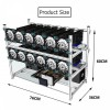 Mining Rig Frame Open Air 14 GPU Miner Mining Frame Rig Case With 12 LED Fans For ETH ZCash