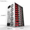 SECC Mining Rig Frame Mining Miner Case Supports For 10-12 GPU Graphics Card 73x51x39cm