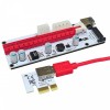 VER 008S USB3.0 PCI-E Express 1x To 16x Extension Cable Extender Riser Card For 8 GPU Graphics Cards