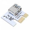 VER 008S USB3.0 PCI-E Express 1x إلى 16x بطاقة تمديد الكابلات الناهضة لـ 8 بطاقات رسومات GPU