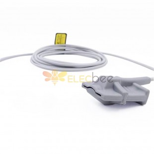 Spo2 Sensor Adult Pediatric Finger Clip Silicone Half Cable