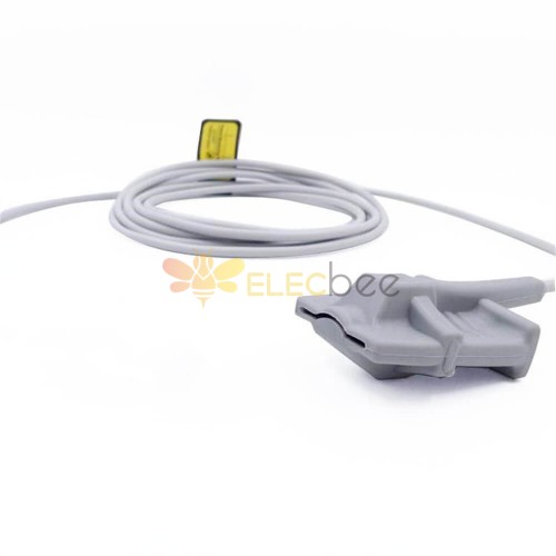 Spo2 Sensor Adult Pediatric Finger Clip Silicone Half Cable