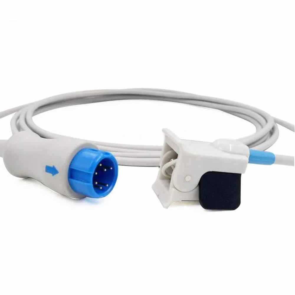 Uyumlu Mindray T5/T8 7Pin Yeniden Kullanılabilir Pediatrik/Çocuk Parmak Klipsi Spo2 Sensörü