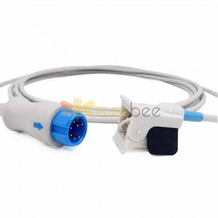 Uyumlu Mindray T5/T8 7Pin Yeniden Kullanılabilir Pediatrik/Çocuk Parmak Klipsi Spo2 Sensörü