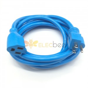 3-контактный кабель американского стандарта U L с прямой вилкой и зажимом, длина кабеля 2 метра