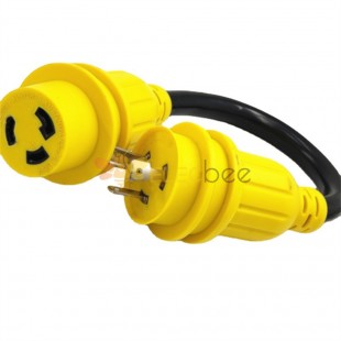 American Standard RV Power Cable, Dryer Plug Cable, Anti-Detachment Plug Cable, American Standard L6-50R Self-Locking Head