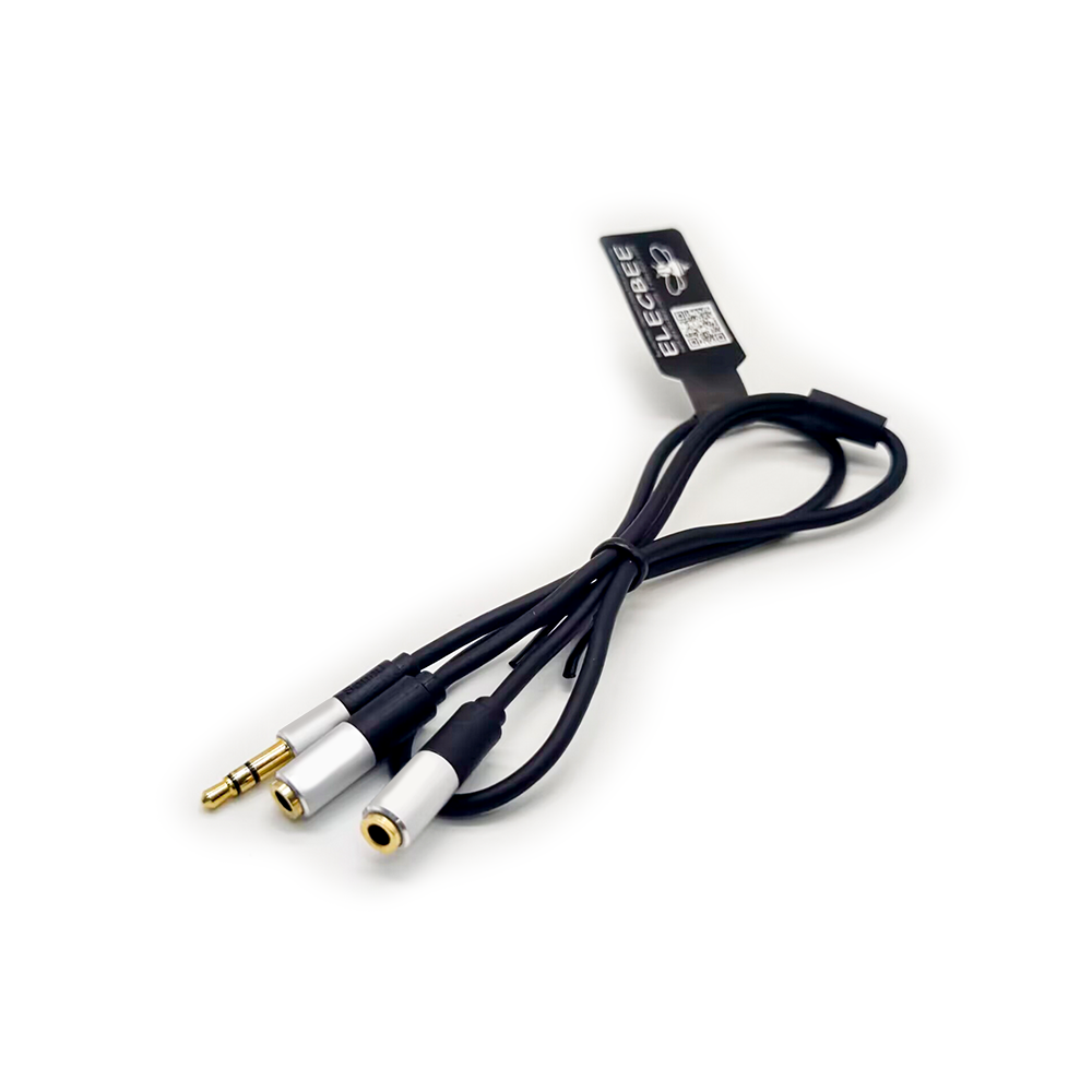 3.5mm Audio Cable Sound Quality Male to 2 Female 50CM