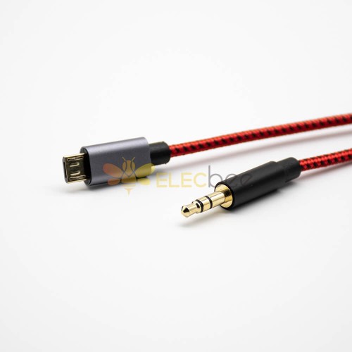 MICRO 5PIN 3 pôle Mâle à Mâle 3.5mm Plug 3 pôle Câbles audio 1M-2M