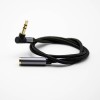 3 polo 3.5mm macho recto a 90 grados hembra audio auricular cable 0.5M-3M
