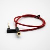 4 Pole Right Angle Male to 180° Female Headphone Plug Audio Cable 0.5M-3M