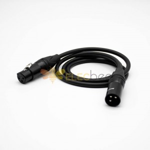 Кэннон Аудио Коннекторы 3pin мужчины для женщин аудио кабели Черный 1.5M-15M