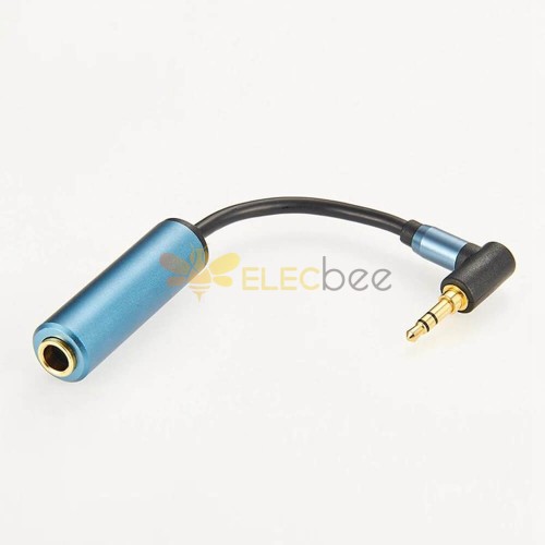 Cable adaptador hembra de 6,35 mm a 3,5 mm macho Jack 0,2 M
