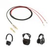 Cabo de fone de ouvido He1000 V2 3,5 mm macho para 2 x plugue de 2,5 mm cabo de áudio Hi-Fi macho 0,2 m