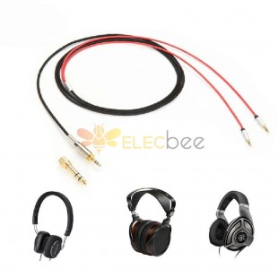 He1000 V2 Headphone Cable 3.5mm Male To 2X 2.5mm Plug Male Audio Hifi Cord 0.2M
