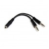 Headset Splitter Adapter Buchse zu 2Plug Audiokabel 30CM