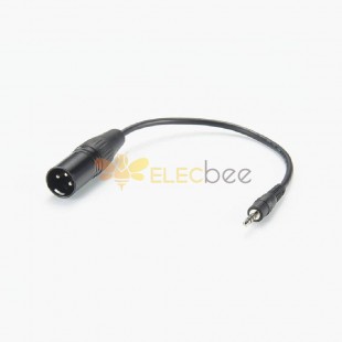 Mono Audio Cable XLR To 3.5mm TRS Plug 0.5M