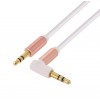 3.5 mm Cable Chain 90 Degree Pink Audio Cable 30CM Pink