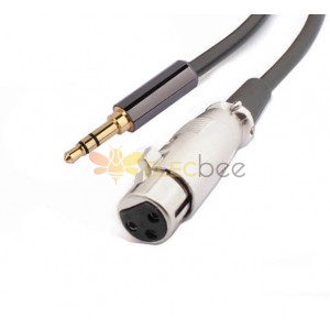 XLR Female to 3.5mm Stereo Mini Jack Audio Cable 30cm
