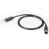USB RS232 Cable with 6 Pin DIN Connector Radio Programming Cable for Efficient Configuration 1 Meter