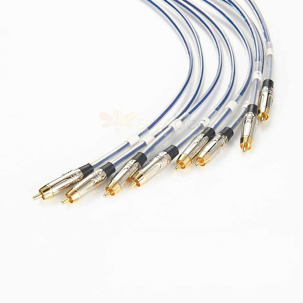Extensión de adaptador de audio estéreo de cable de serpiente DB25 analógico a 8 X RCA