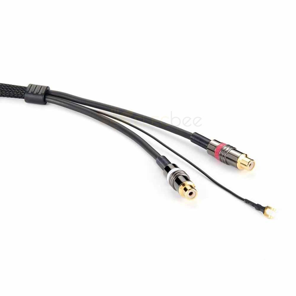 Phono Cable Male RCA To RCA Tonearm Cable 1M