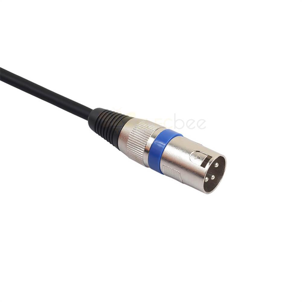Aux Audio Cable Pvc Copper Clad Aluminum XLR Male To 3.5Mm Male 3M Adapter Cable For Phone Microphone