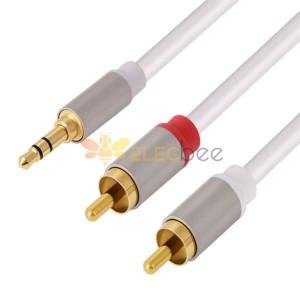 Audio red white 3 Plugs AV Audio Video Cable EXTENSION Audio Adaptor cable