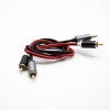 雙RCA音頻線公對公直式黑色/紅色1米-5米
