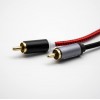 Duplo RCA cabo masculino para macho plug cabo de áudio em linha reta 1M-5M