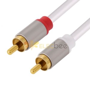 Audio red white 2 Plugs AV Audio Video Cable EXTENSION Audio Adaptor cable