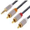 RCA Audio to Jack 3.5mm Audio Video Cable