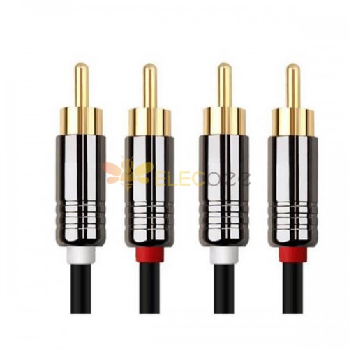RCA Audio Video Cable Male PVC Type Aluminum Alloy shell