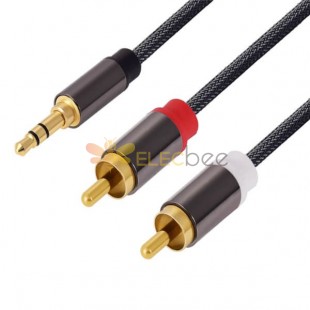 RCA to Stereo Plug 3.5mm Video Cable for TV-plus