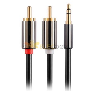 RCA Video Cable 3.5 Male To 2RCA Male Gold Plated
