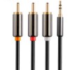 Stereo 3.5mm à RCA Audio Cable Male Composite Audio Video Cable 2M