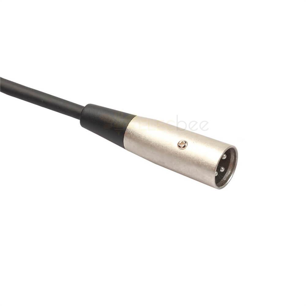 XLR Kabloları Metal Pins Erkek Kadın 3 Pin Kablo Uzatma Mikrofon Ses 1M