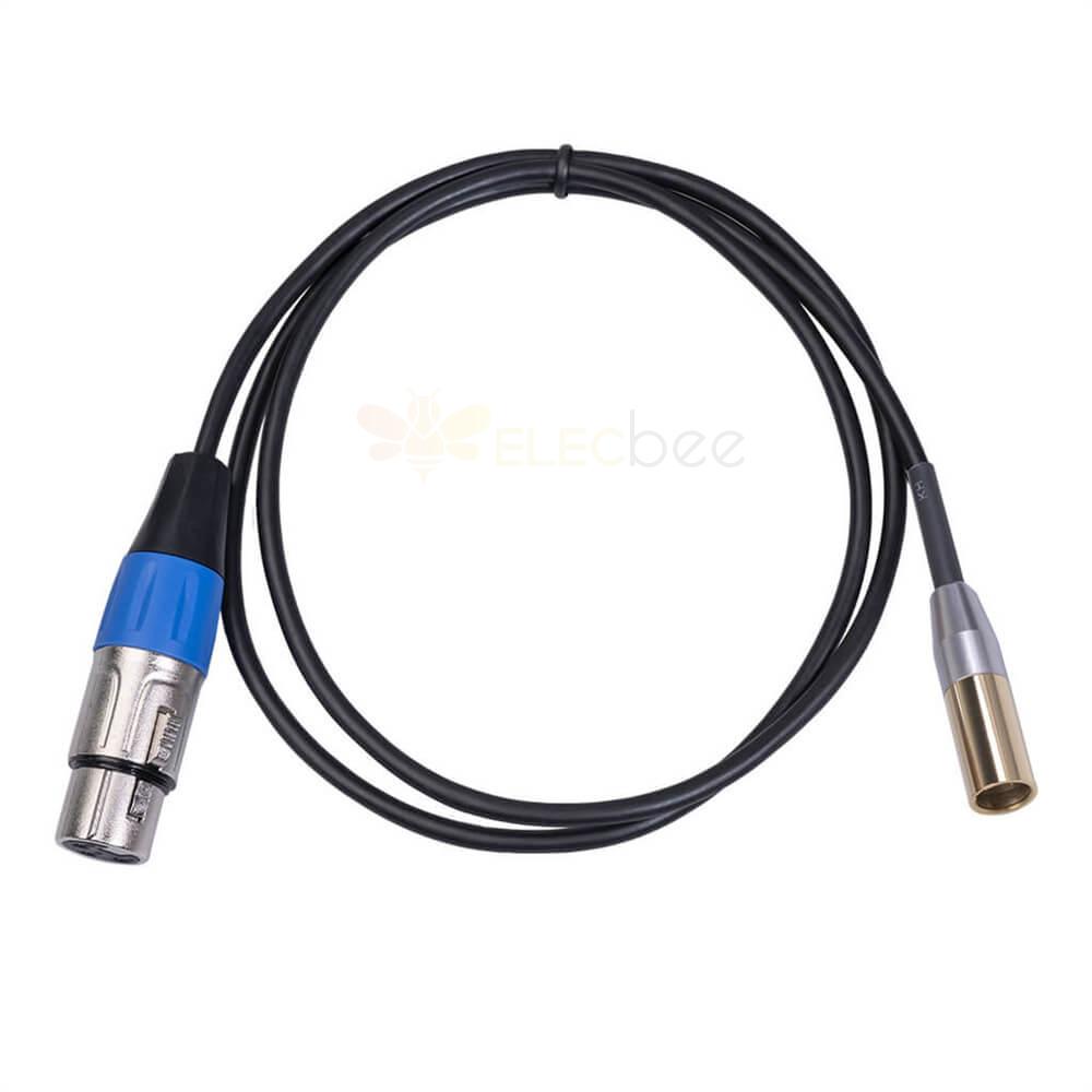 Professional XLR Microphone Cable Mini XLR 3 Pin Male To Female Audio XLR Cable 1M
