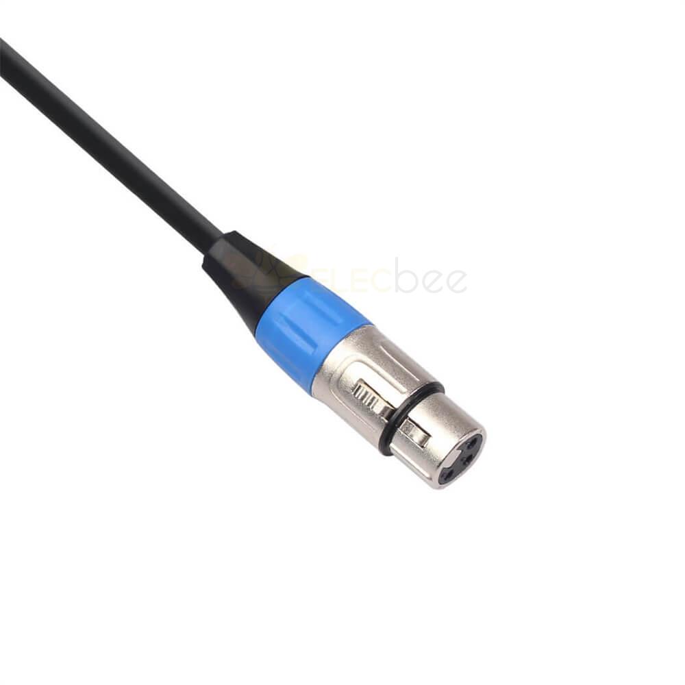 Shielded Gold-Plated Balance XLR Female To 6.35Mm Male Live Sound Card Microphone Audio Cable 1.8 Meters