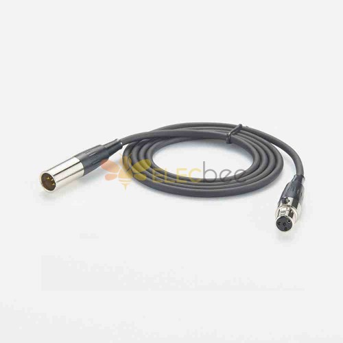 Cable de extensión TA4 Mini XLR macho a hembra para equipos de audio 1 metro