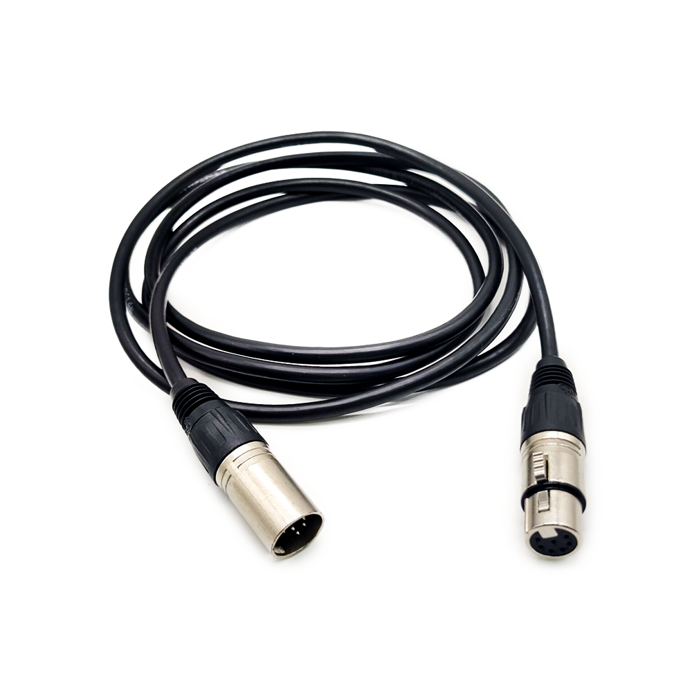 Cable de micrófono de tubo 7 pines XLR macho a 7 pines XLR hembra 2M