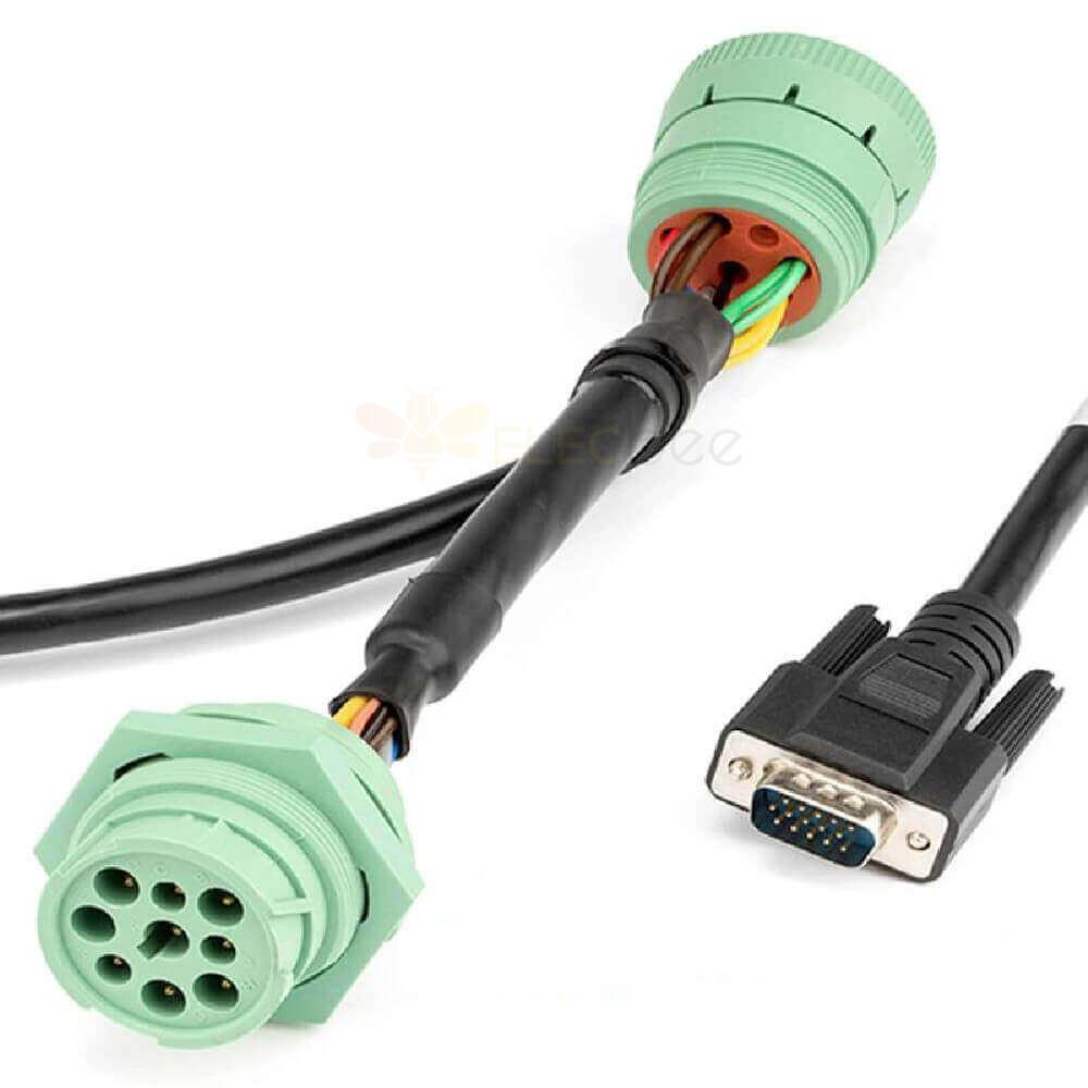 J1939 Cable Male To DB15 Male And J1939 Female Y-Splitter Cable For Calamp Jpod Can Protocol