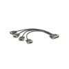 DB44 Male To 4 X DB9 Male Com Port Cable 0.5M