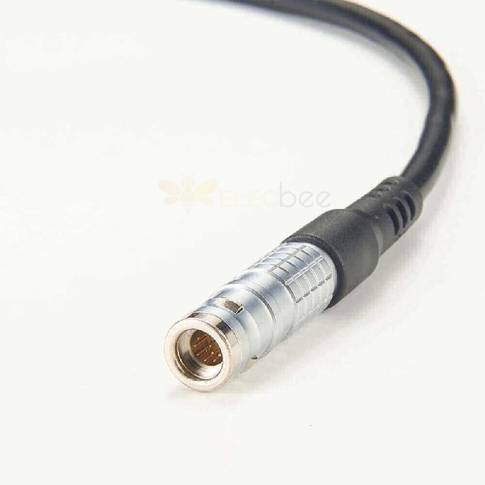 Elecbee 12 Pin Male Self Locking Round Metal To DB9 Female Connector Cable 3M
