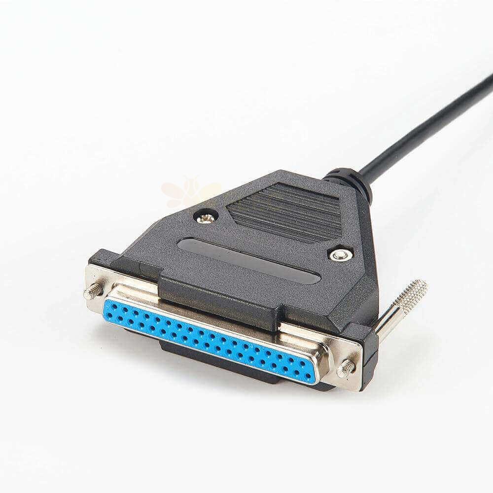 USB A公转DB37母RS232串行适配器电缆 1米