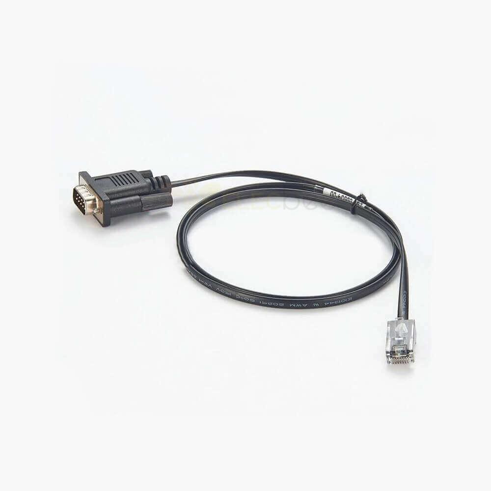 DB9 Male To RJ45 8P8C Male Extender Modular Adapter Converter Cable 1Meter