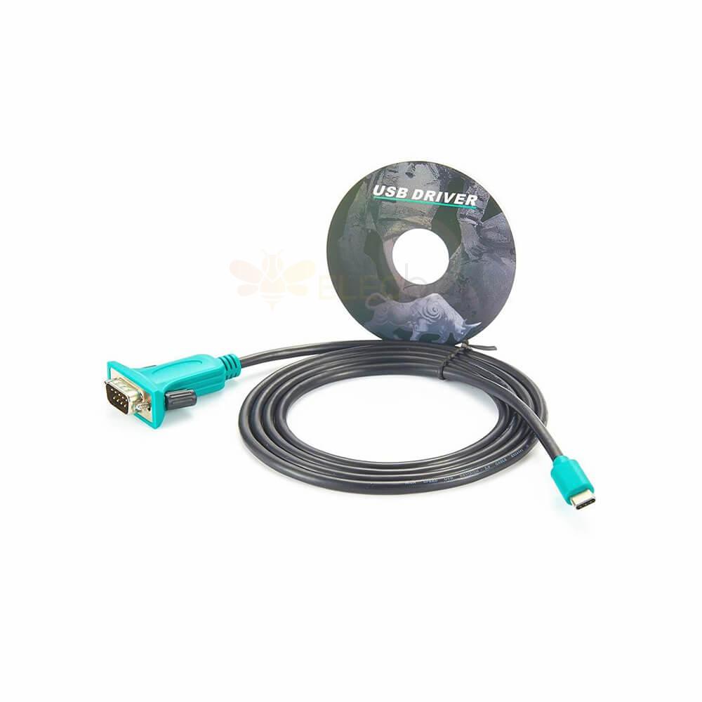 Type-C To RS232 Serial Adapter RS232 DB9 Male Converter Cable