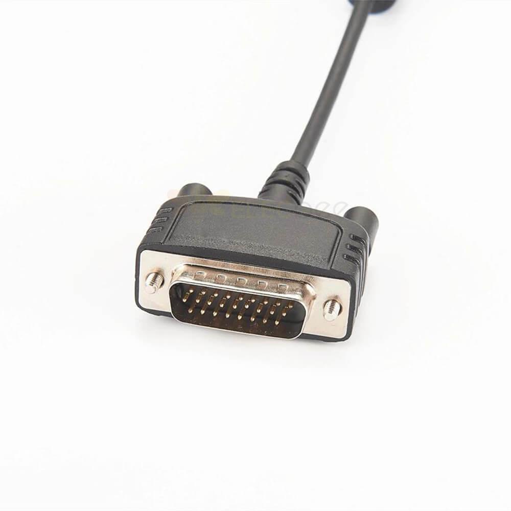 D-sub 26芯 直式公頭 轉 USB 接線 RS232 1m