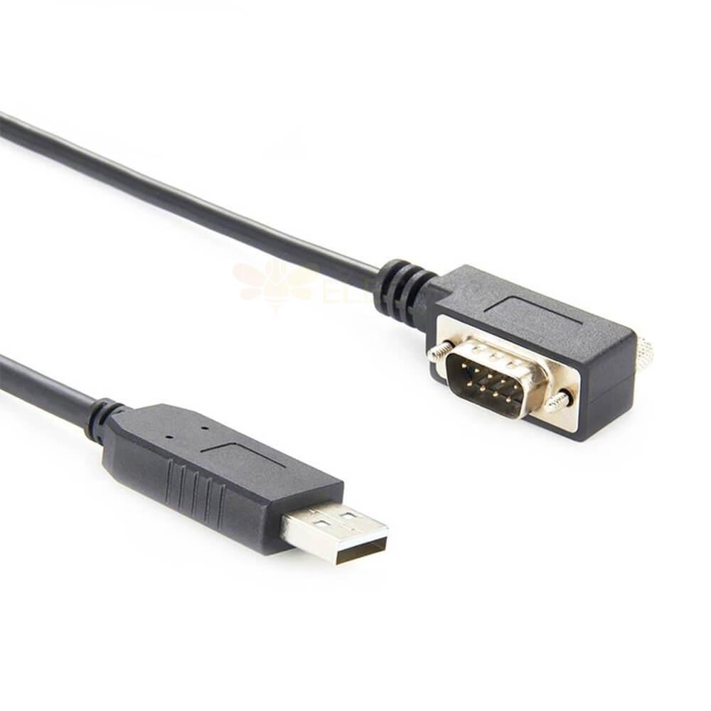 DB9 핀 수 커넥터 Rs-232에 대한 USB 수 커넥터 직렬 케이블이 있는 왼쪽 각진 유형 1M