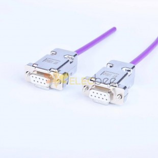 Can Bus DB9 Female To DB9 Female Cable With Resistor Terminator 1M